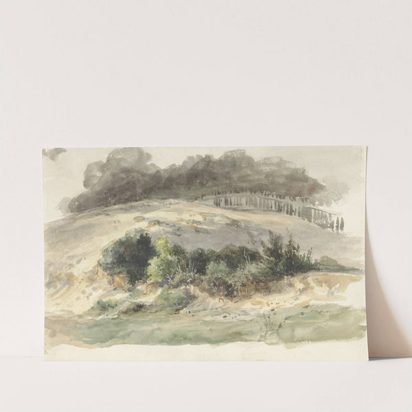 Heuvelachtig landschap by Pierre Louis Dubourcq