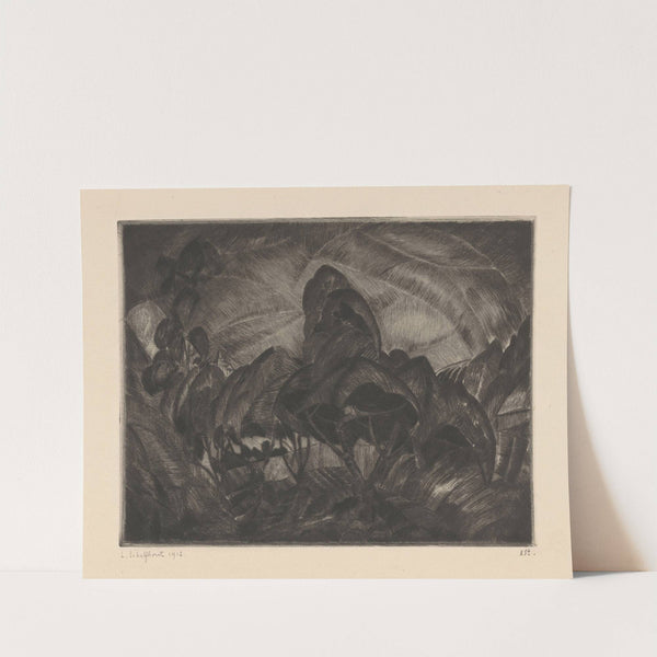 Heuvellandschap met bomen Les Arbres (1912) by Lodewijk Schelfhout