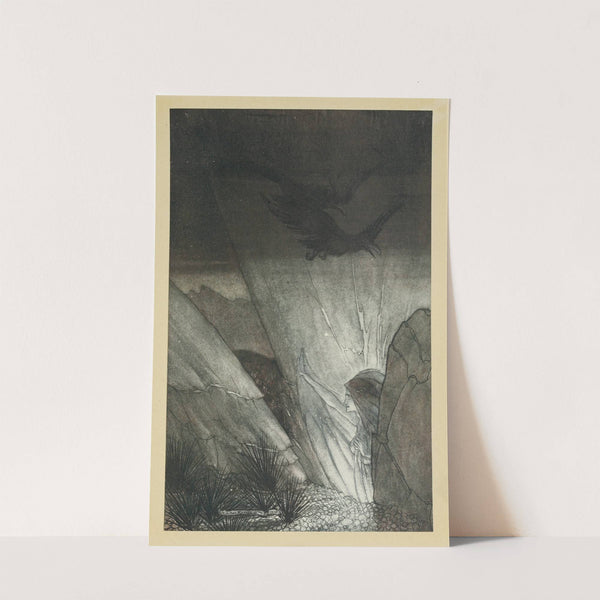 ‘Hey! Come hither, And stop me this cranny! (1910) by Arthur Rackham