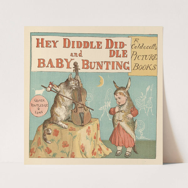 Hey Diddle Diddle and Baby Bunting Pl.1 (1887) by Randolph Caldecott