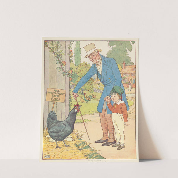 Hickety, pickety, my black hen, she lays eggs for gentlemen by Leonard Leslie Brooke