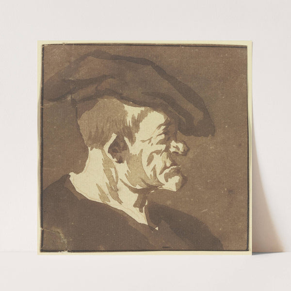 Hideous head 2 by Cornelis Dusart