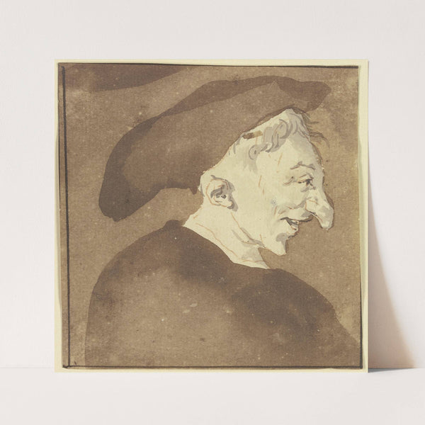 Hideous head by Cornelis Dusart