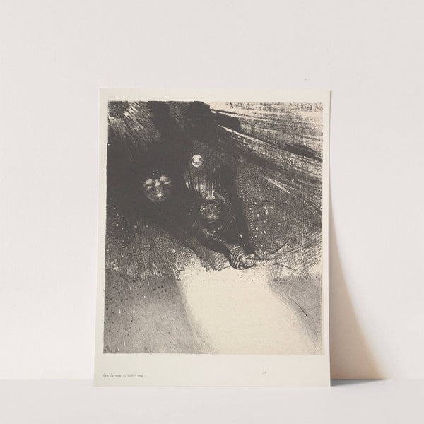 Hideous Larvae by Odilon Redon