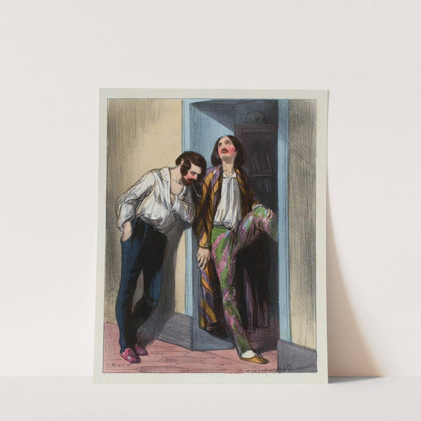 Hier, nous avons été à Vincennes avec. tu sais. Lolotte (1839-1841) by Paul Gavarni