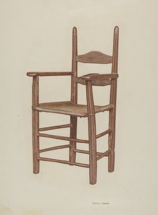 High-bottom High-back Armchair