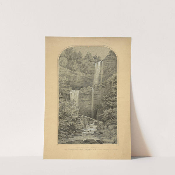 High fall on the Catskills (1850-1869) by James Fuller Queen