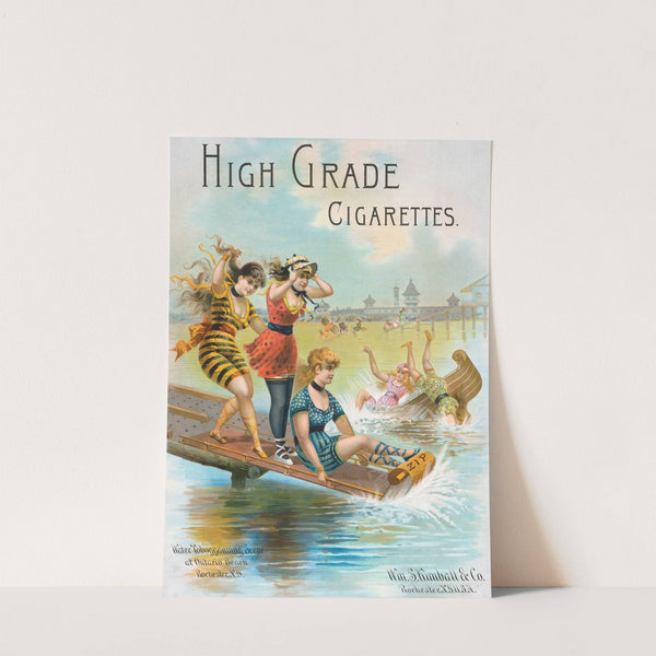 High grade cigarettes, water tobagganning scence at Ontario Beach, Rochester, NY by Anonymous