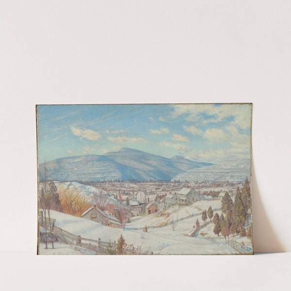 High Peak and Round Top (Catskill) in Winter by Charles Herbert Moore