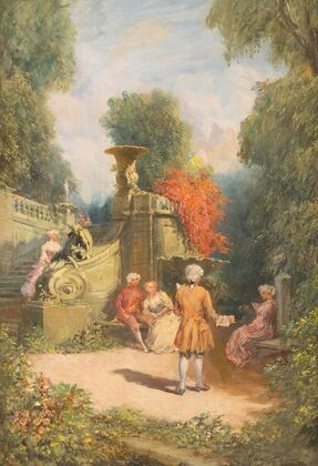High society in a pleasure garden