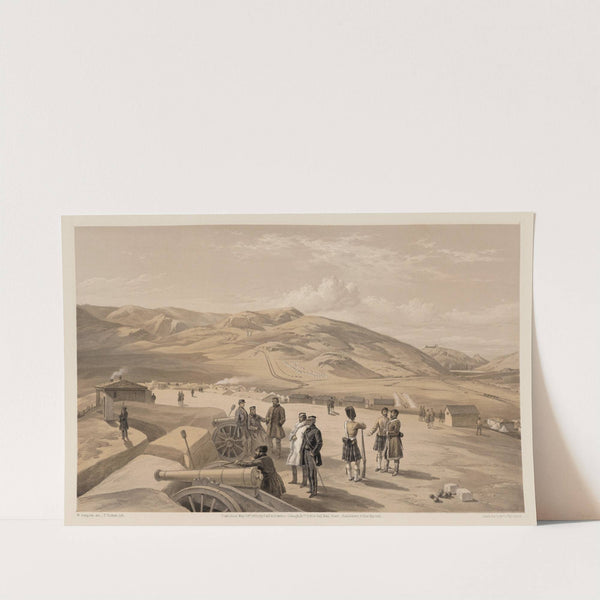 Highland Brigade camp, looking south (1855) by William Simpson