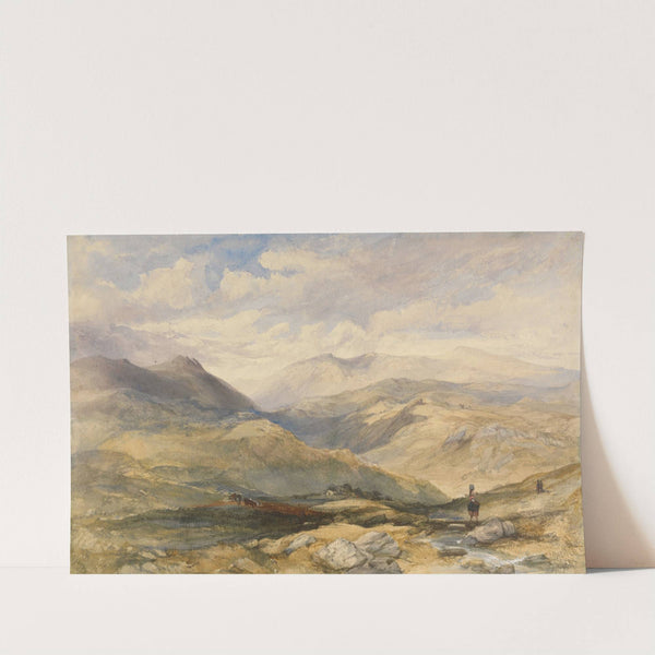 Highland Landscape with Figures by Charles Bentley