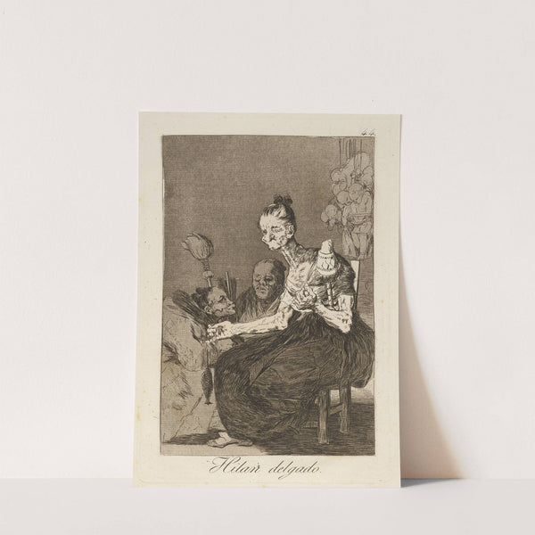 Hilan delgado. (They spin finely.) (1796-1797) by Francisco de Goya