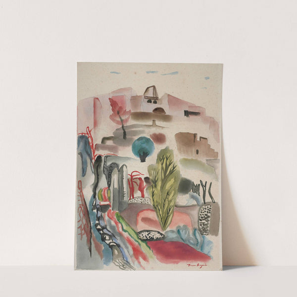 Hill with cypresses by Frances Hodgkins