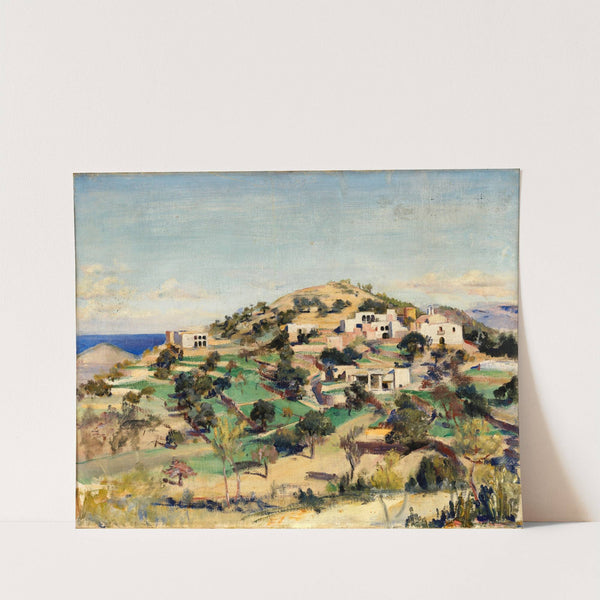 Hill with White Houses by Eleanor Harris