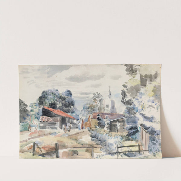 Hillingdon Church, London by Paul Nash