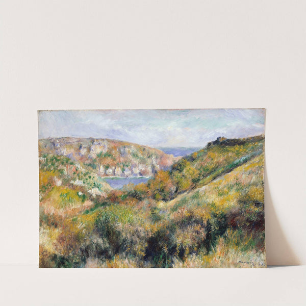 Hills around the Bay of Moulin Huet, Guernsey by Pierre-Auguste Renoir