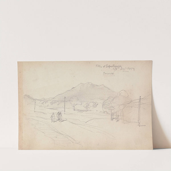 Hills at Topechancee, 23 December 1859 by William Simpson