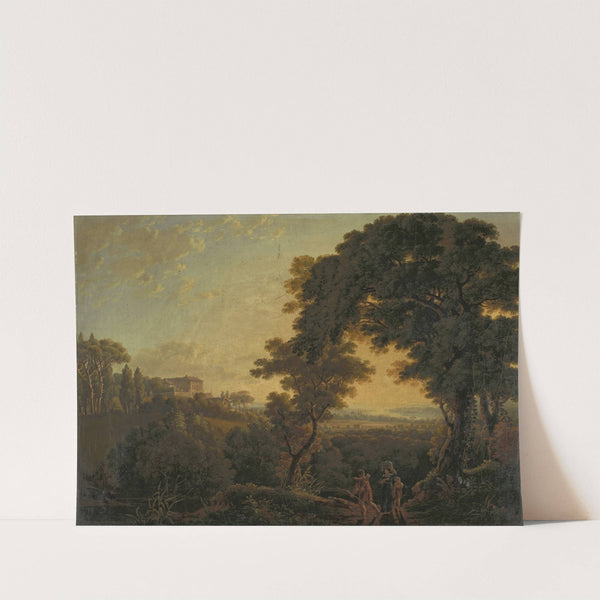 Hilly Landscape with Castle by Peter Birmann