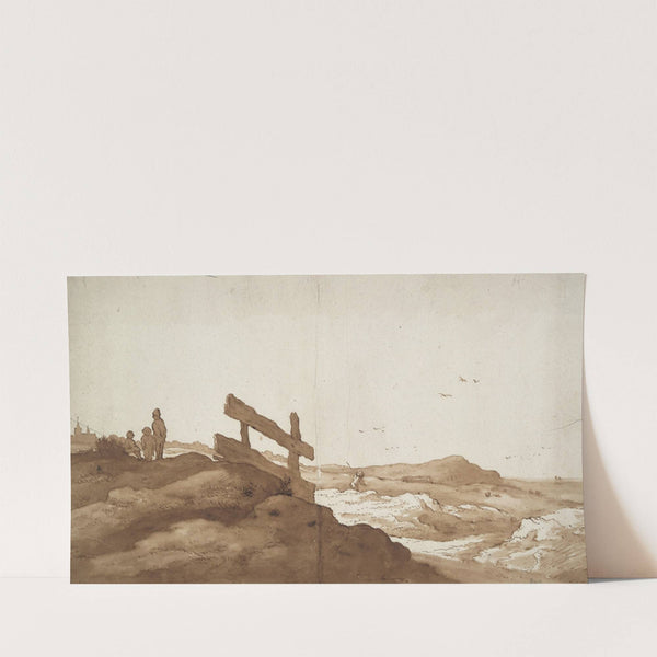 Hilly Landscape with Figures by Jan de Bisschop