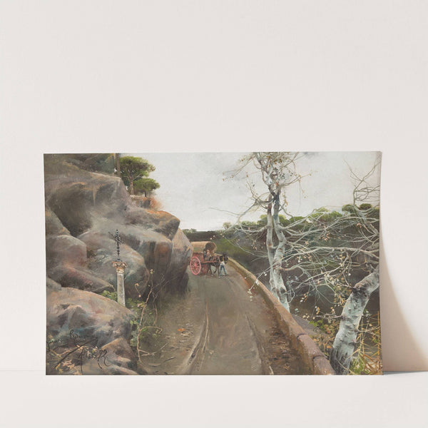 Hilly pilgrim trail by Manuel García y Rodríguez