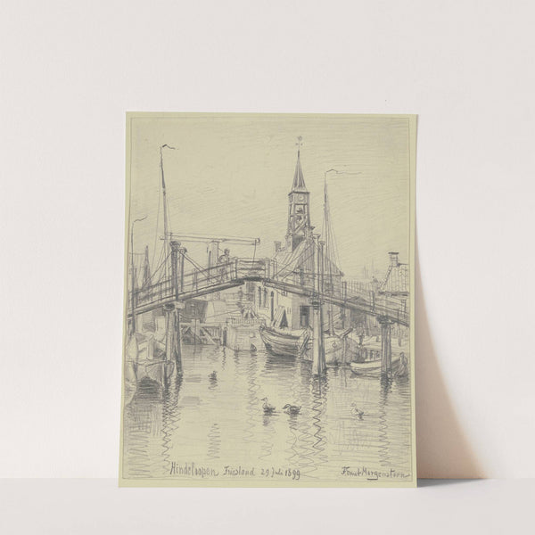 Hindeloopen in Frisia by Friedrich Ernst Morgenstern