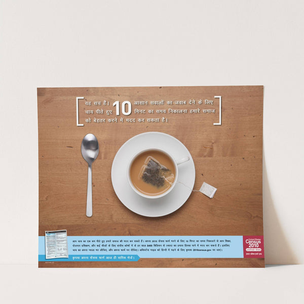 Hindi Action Poster (2010) by Bureau of the Census