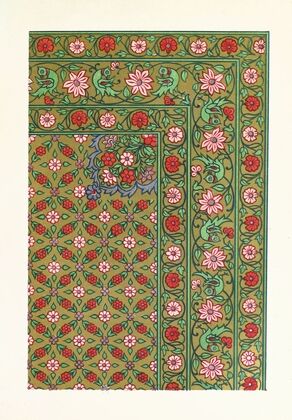 Hindoo Prayer-Carpet, in Silk and Gold Brocade — size preview