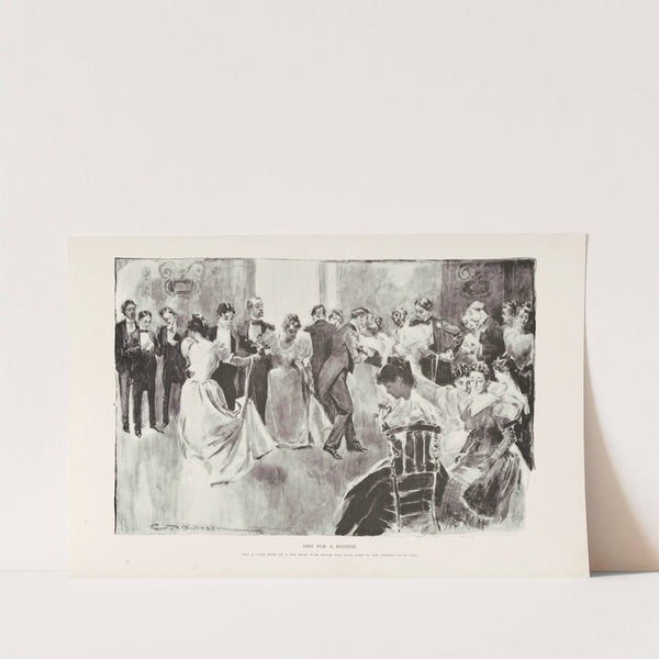 Hint for a hostess (1896) by Charles Dana Gibson