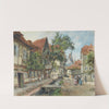 Hinter dem Rathaus in Wernigerode (1892) by Hermann Schnee