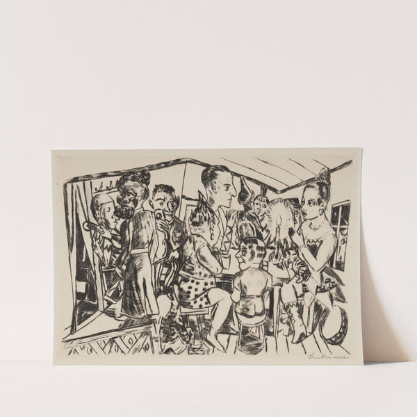 Hinter den Kulissen (1921) by Max Beckmann