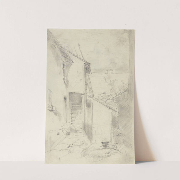 Hintere Örtlichkeiten eines Bauernhauses by Anton Burger