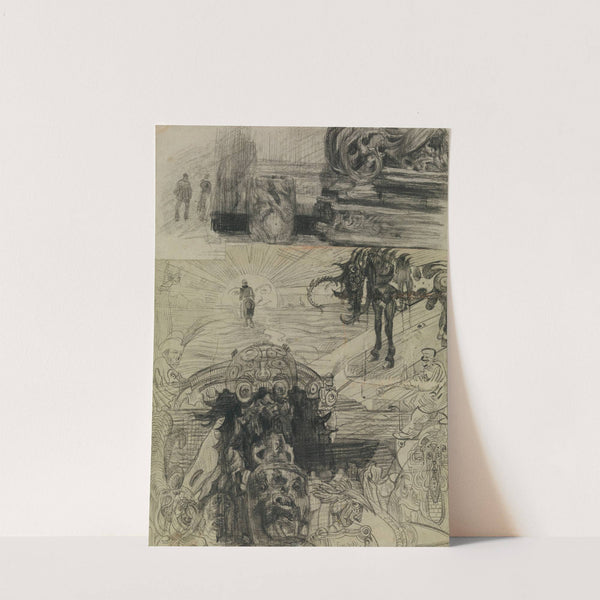 Hippogriff, Evil Spirits, Interior Elements by James Ensor