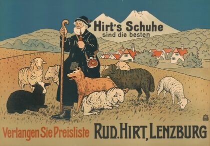 Hirt Lenzburg. Hirt’s Schuhe sind die besten (1900)