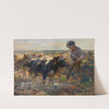 Hirte mit Jungrindern (1900) by Heinrich Von Zügel