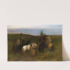 Hirten in weiter Pußtalandschaft by Otto von Thoren