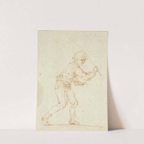 Hirtenknabe, eine Gerte in der Hand by Francesco Zuccarelli