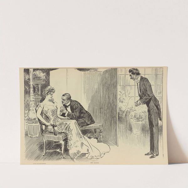 His dance (1900-1905) by Charles Dana Gibson