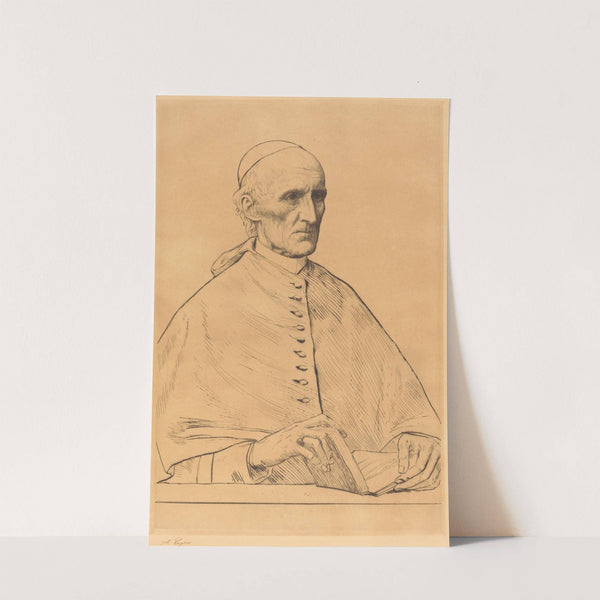 His Eminence Cardinal Manning, 1st plate by Alphonse Legros