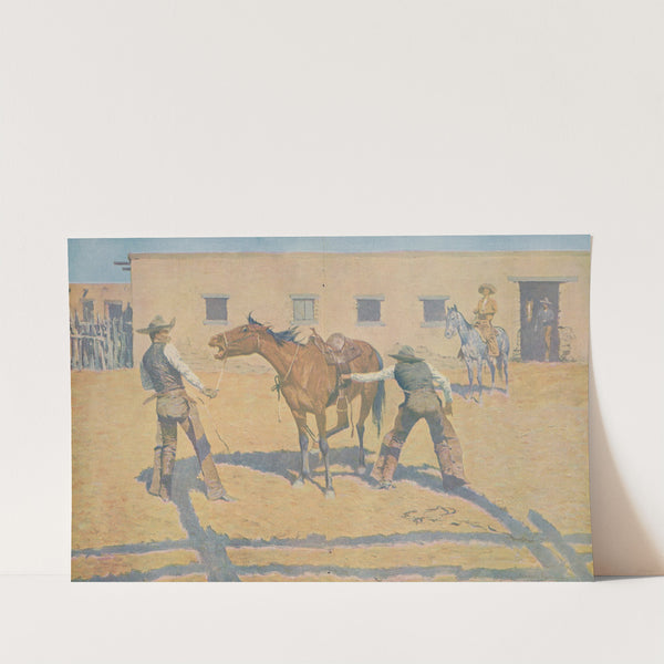 His first lesson (1903) by Frederic Remington