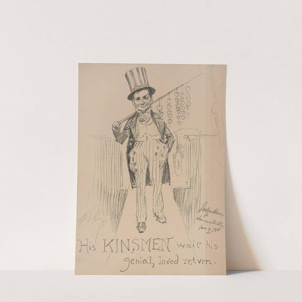 His kinsmen wait his genial, loved return (1895) by Edwin Austin Abbey