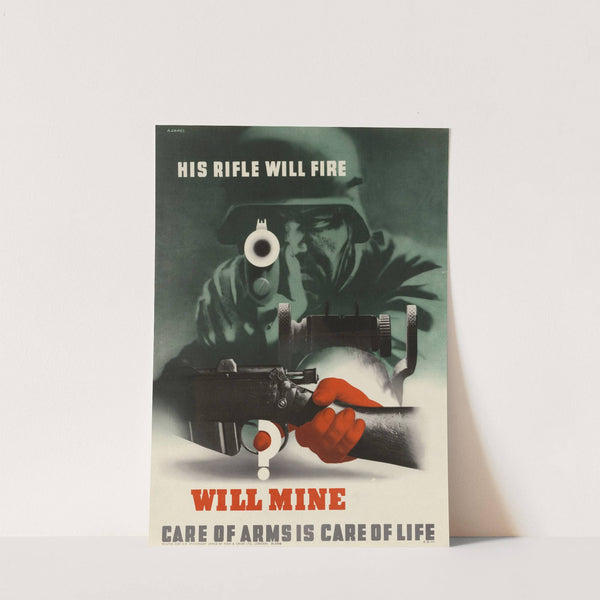 His Rifle Will Fire – Will Mine by Abram Games