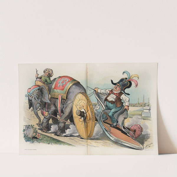 His triumphal progress by Louis Dalrymple