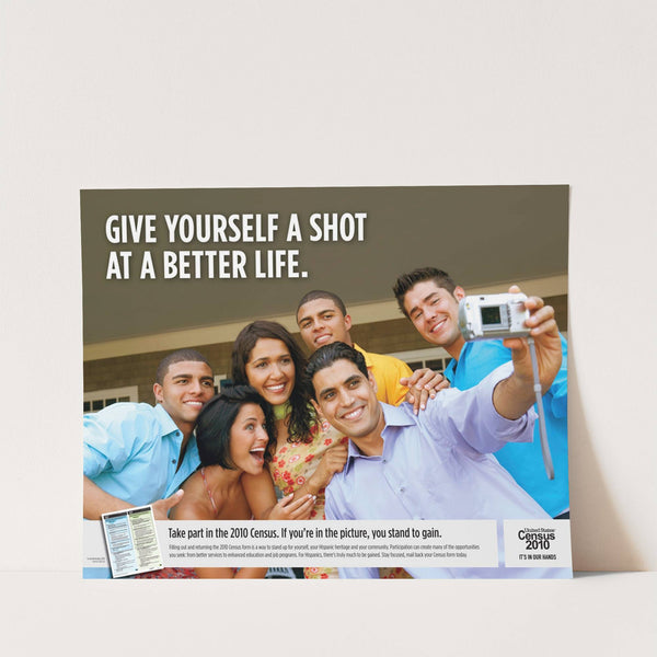 Hispanic Targeted Poster (2010) by Bureau of the Census