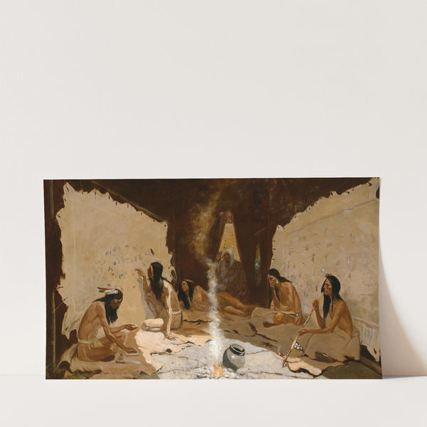 Historians of the Tribe (1890) by Frederic Remington