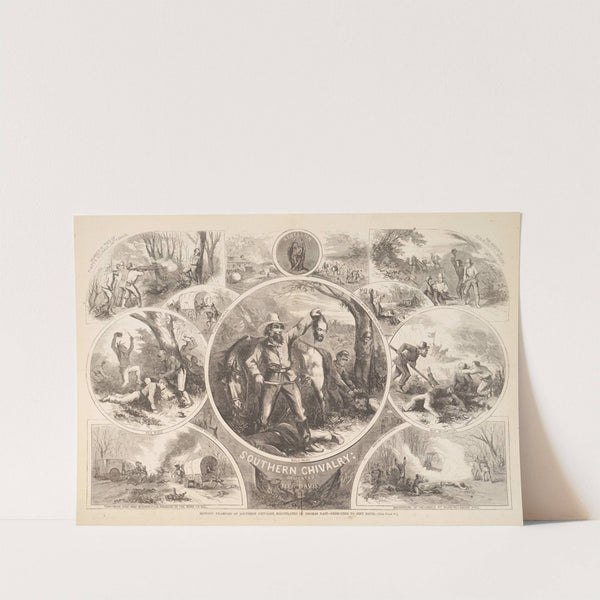Historic examples of Southern chivalry (1863) by Thomas Nast