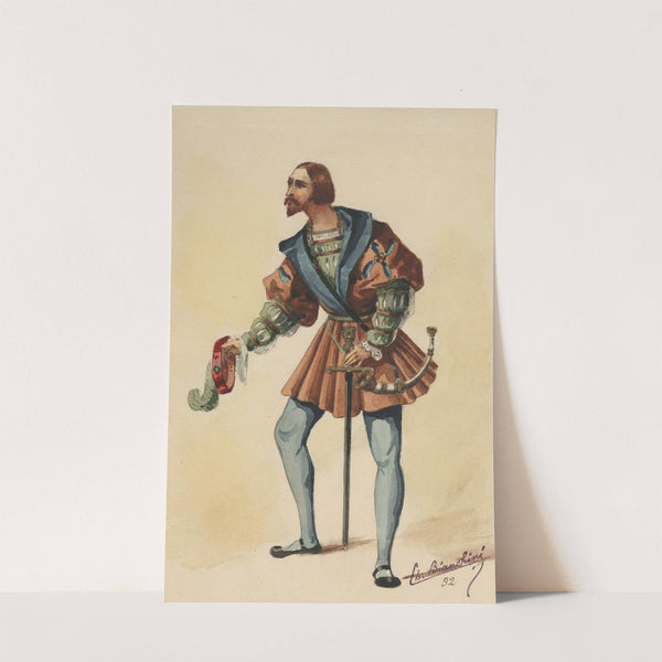 Historical costumes Pl.37 (1892) by Charles Bianchini