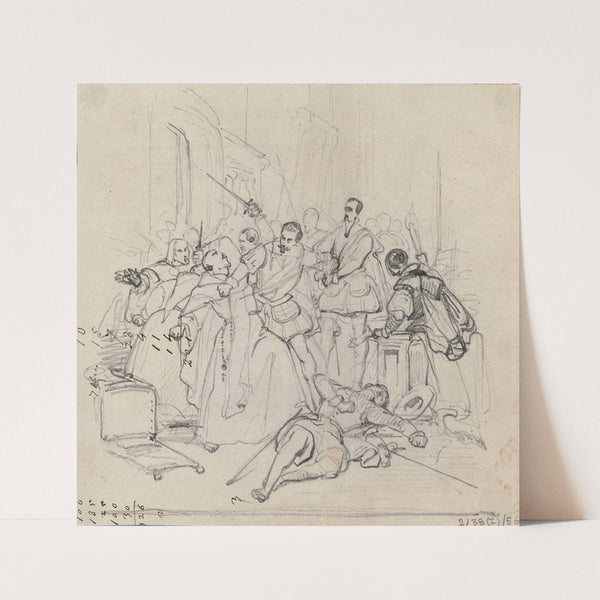 Historical Scene by Nicaise De Keyser