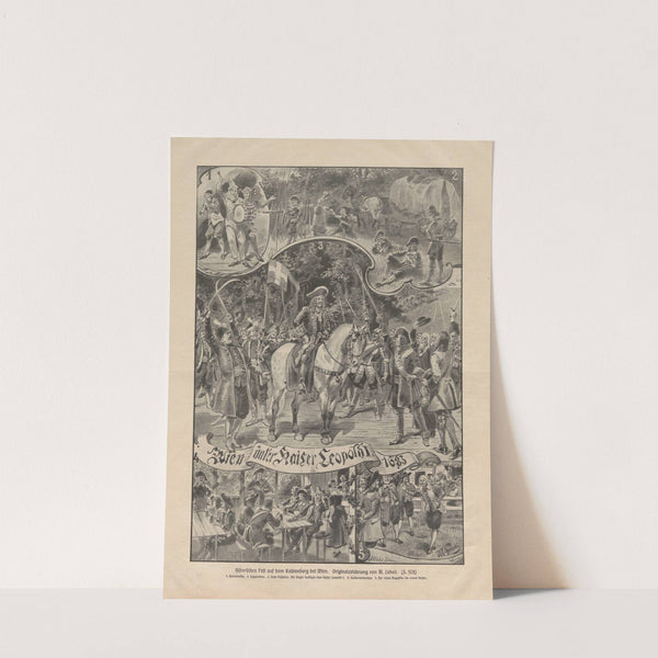 Historisches Fest auf dem Kahlenberg (1883) by Moritz Ledeli