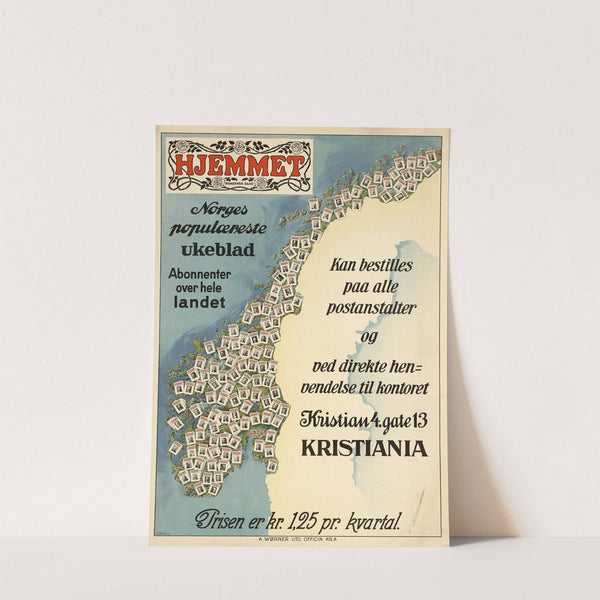 Hjemmet – Norges populæreste ukeblad, abonnenter over hele landet by A. Wørner lito